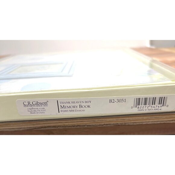 C.R. Gibson Thank Heaven For Little Boys Memory Book With Decorative Pages & Kee - Picture 4 of 5
